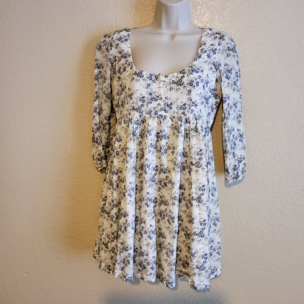 Denim & Supply Floral Print Babydoll Mini Dress Size XS New